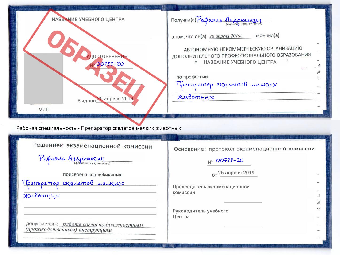 Препаратор скелетов мелких животных Кашира
