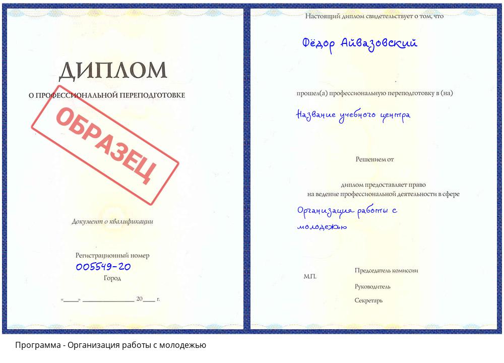 Организация работы с молодежью Кашира