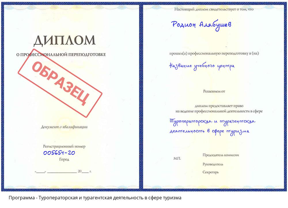 Туроператорская и турагентская деятельность в сфере туризма Кашира